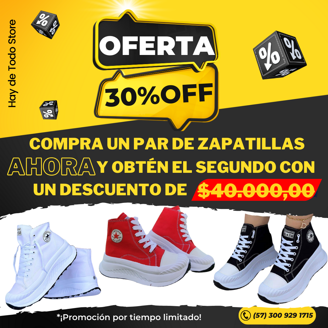 Fashion Star Zapatillas con plataforma para mujer